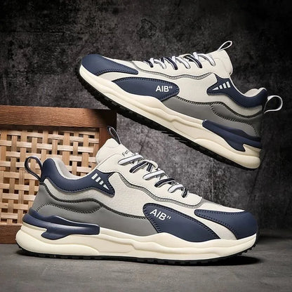 2025 Men's Four Seasons Outdoor Casual Walking Sneakers Breathable Fashion Hiking Shoes Non-slip Soft Bottom Skateboarding Shoes