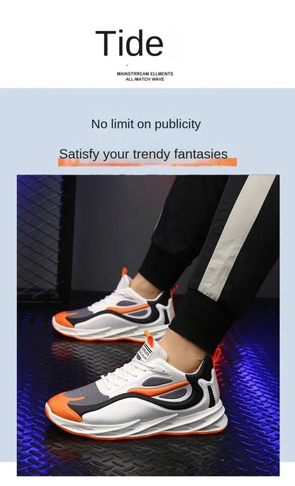 2025 summer new men's sports shoes Breathable comfortable casual shoes Men's fashion popular high quality sports shoes