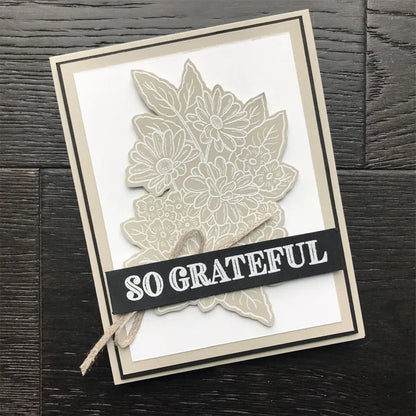 Thank You Bold Words Clear Transparent Stamps Handwritting Sentiments Phrase Seal for DIY Scrapbooking Paper Card Album Crafting