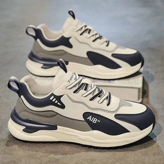 2025 Men's Four Seasons Outdoor Casual Walking Sneakers Breathable Fashion Hiking Shoes Non-slip Soft Bottom Skateboarding Shoes