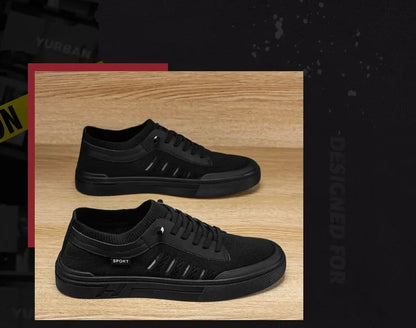 Summer Casual Sneakers for Men Breathable Loafers Lightweight Round Head Solid Colour Non-slip Flats Zapatillas Para Hombres