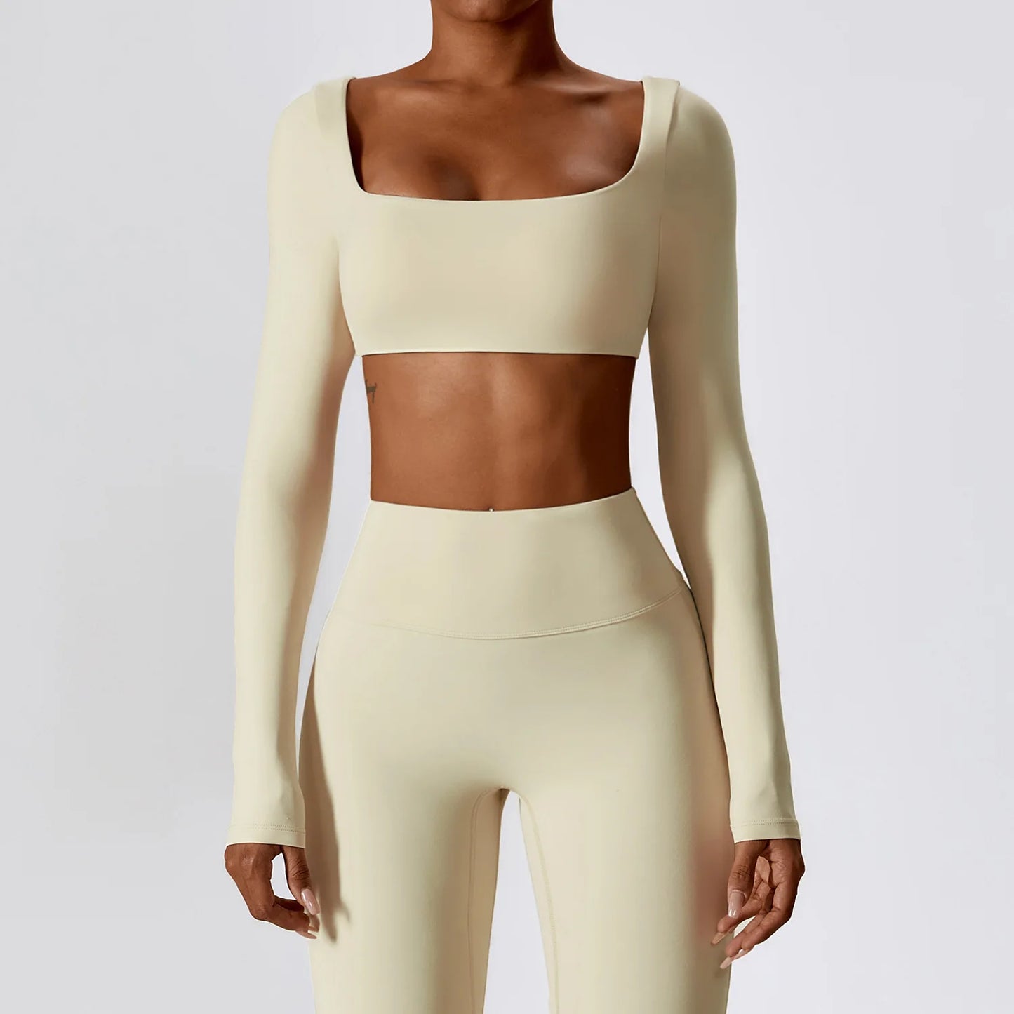 Women Sport Seamless Tops Long Sleeve Breathable Workout Slim T Shirts Athletic Running Gym Push-up Running Fitness Yoga Tops