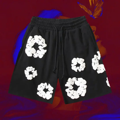 2025 Men's Fashion Quick-drying Sports Shorts Kapok Printed American Shorts Comfortable and Breathable Hot Trendy Casual Shorts
