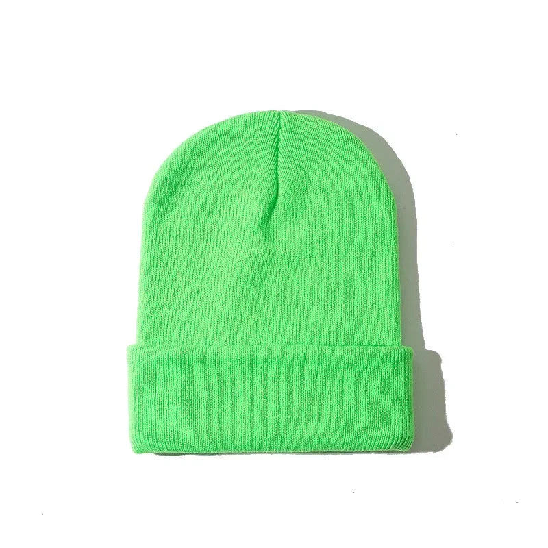 2019 Winter Hats for Woman Beanies Knitted Solid Cute Hat Girls Autumn Female Beanie Caps Warmer Bonnet Ladies Casual Cap Man