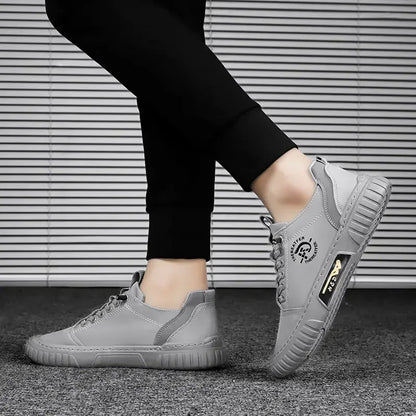 2025 Men Casual Shoes Breathable Black Sneakers Fashion Driving Walking Tennis Shoes for Male Skate Flats Zapatillas Hombre