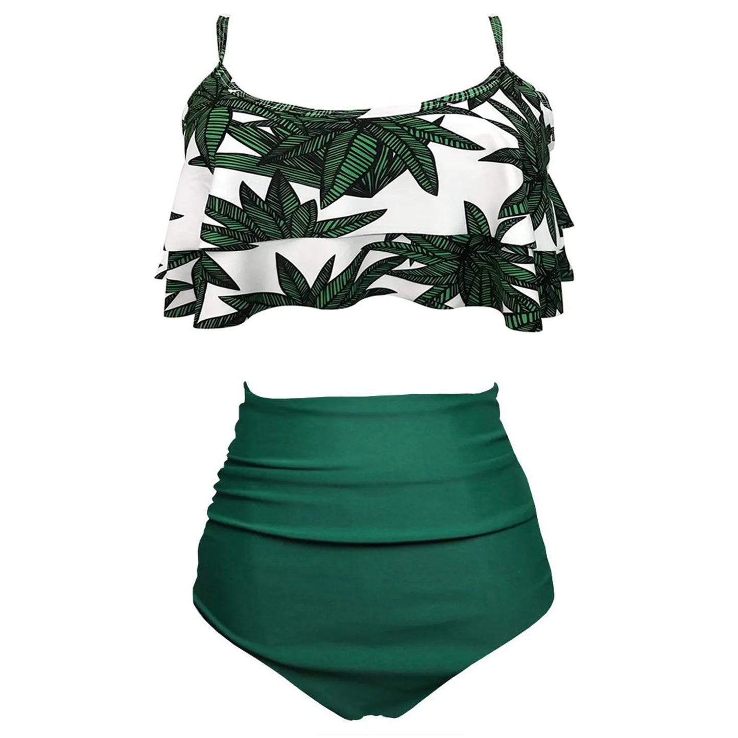 Swimwear For Women Plus Size Bikinis Sets Sexy Bikini Wave Solid Cup Split Cover-up Swimsuit Bathing Suit Women's Swimsuit 2023