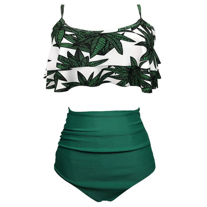 Swimwear For Women Plus Size Bikinis Sets Sexy Bikini Wave Solid Cup Split Cover-up Swimsuit Bathing Suit Women's Swimsuit 2023