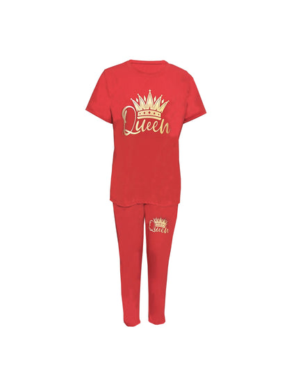 2024 AliExpress Europe and America New Summer Plus Size Women's Printed Comfortable Casual Set