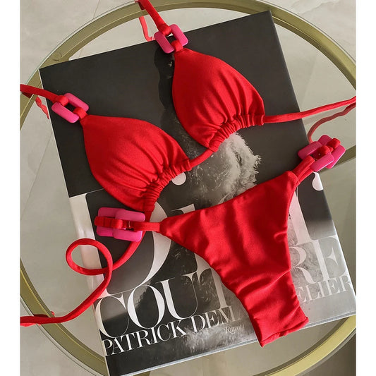Brazilian Bikini Set For Women Swimwear New 2024 Sexy Swimsuit Micro Bikinis Push Up Beachwear Summer Bathing Suit Femme biquini