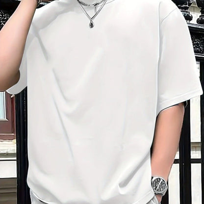 Summer men's 100% pure cotton casual loose fit plus CALIFORNIA printed sports comfortable round neck short sleeved T-shirt top