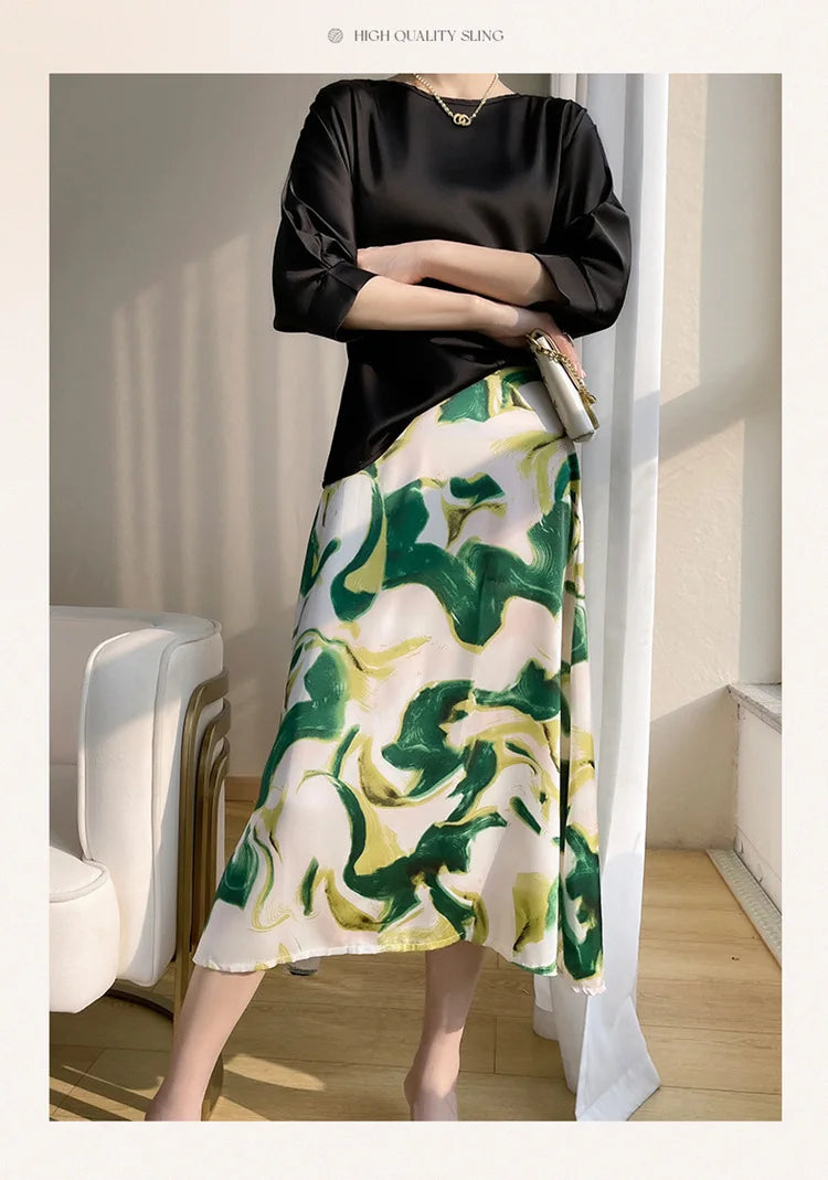 2025 New In Summer Satin Silk Half-Sleeve Tee Tops Basic Solid Women‘s T-Shirt Casual O-neck Thin Shirts Ladies Loose Blouses