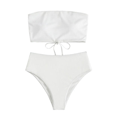 Bathing Suit Two-Piece Set Summer Swimwear Bra Briefs Bikini Set With Chest Pad Wire-Free Women Beach Suit Women Clothes
