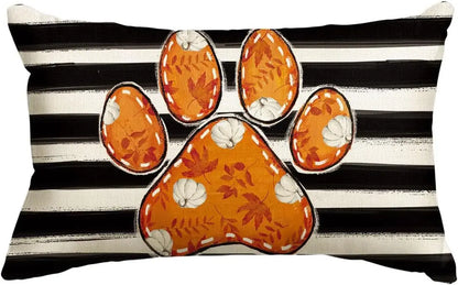 18x18 Inches Autumn Pumpkin Cushion Cover Pillow Cover Thanksgiving Decor Pillowcase Maple Leaves Printed Cushion Case for Couch