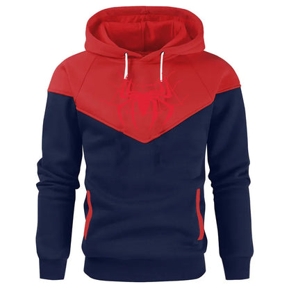2024 Hip Hop Streetwear New Fashion Pattern Printed Panel Hoodie Casual Men's Hoodie Sweatshirt Fleece Top Pullover Harajuku
