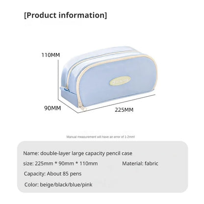 Stylish and Practical Pencil Bag with Large Capacity and Multiple Sections for Stationery Storage Pencil Case Back To School