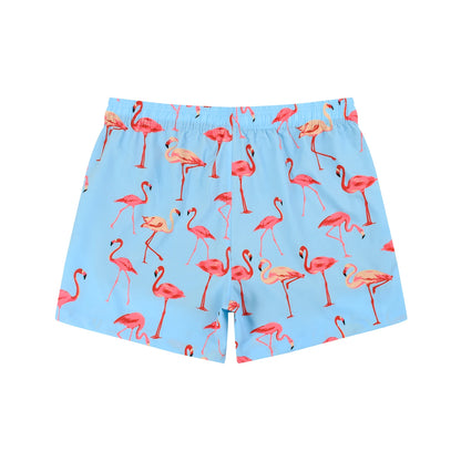 Summer New Polyester Digital Printed Anti-Embarrassment Quick-Drying Plus Size Boxer Swim Trunks, Suitable For Hot Springs. Men