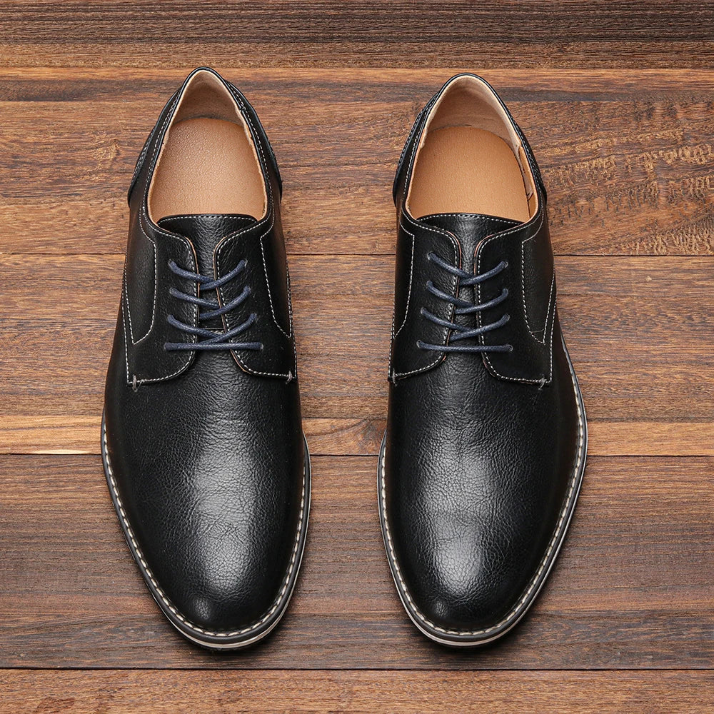7-13 men casual shoes  fashion comfortable 2024 brand leather loafer men