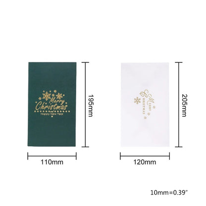 3D for pop Up Christmas Greeting Cards Tree Handmade Holiday Card with Envelope for Xmas New Year Thanksgiving Day Gifts C6UE