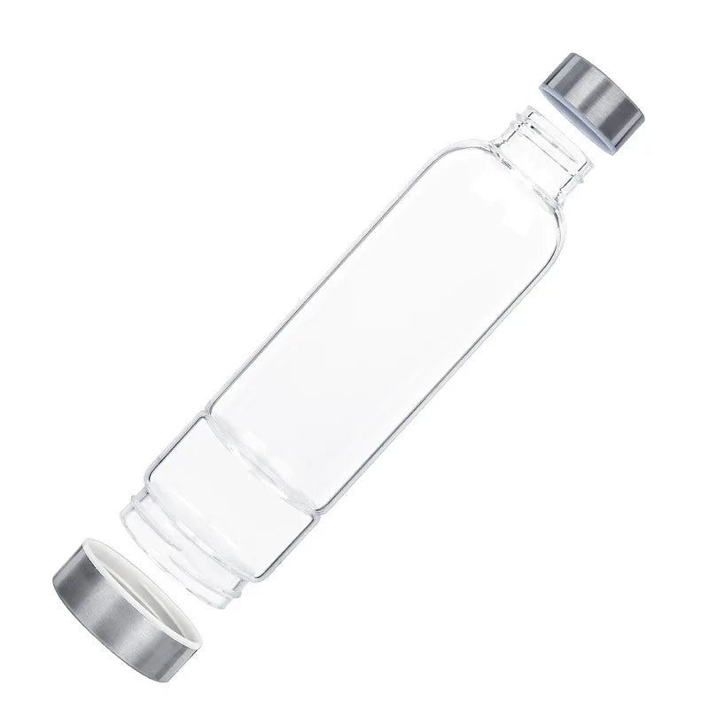 550ML Creative Natural Quartz Crystal Glass Water Bottle Irregular Stone Cup Point Wand Healing Infused Elixir Cup Natural Stone