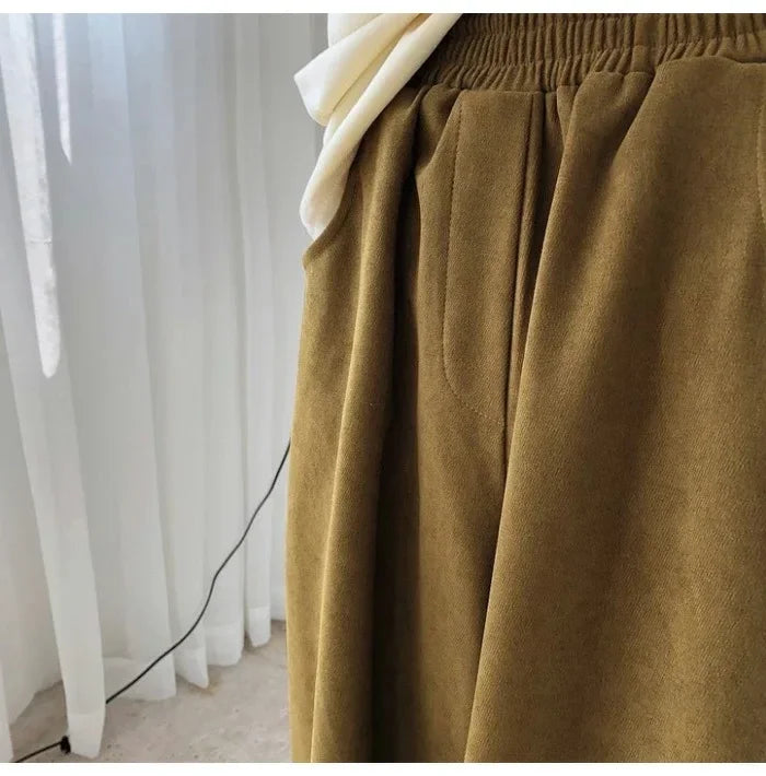 2023 Autumn Casual Harem Pants Women Cotton High Waisted Trousers Retro Loose Bloomers Women's Oversize Pants Baggy Sweatpants