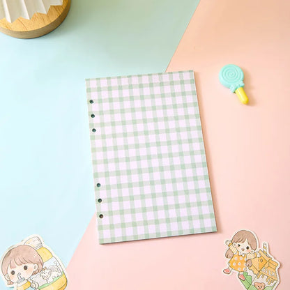 A5 A6 Loose Leaf Notebook Refill Spiral Binder Inner Page Diary Weekly Monthly Planner To Do List Line Dot Grid Inside Paper