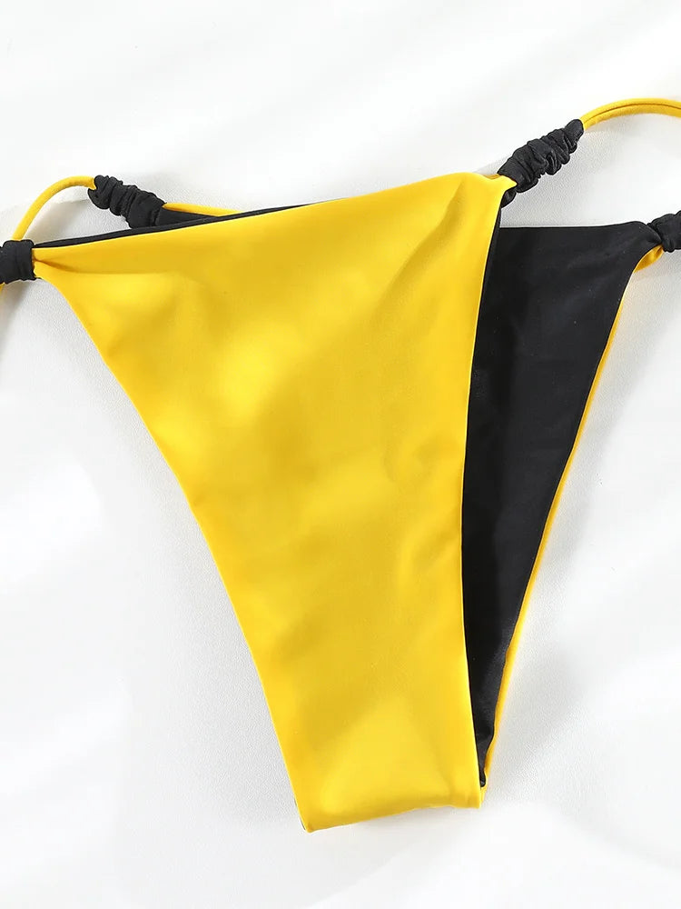 Bikini 2024 Women Bandage Bikini Set String Swimsuit Women Summer Bathing Suit Sexy Biquini Micro Thongs Beach Wear