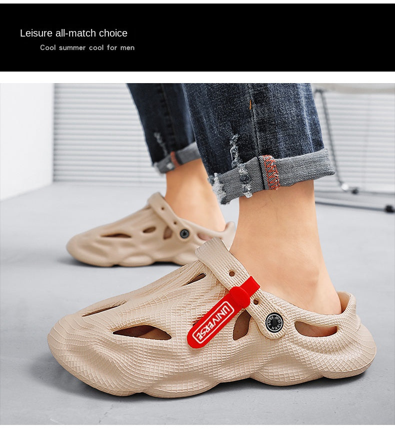 Summer Men Slippers Comfortable Platform Outdoor Sandals 2023 Beach Slippers Flip Flops Male Indoor Home Slides Bathroom Shoes