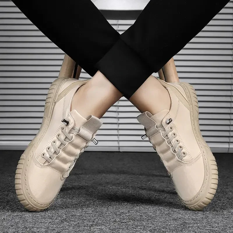 2025 Men Casual Shoes Breathable Black Sneakers Fashion Driving Walking Tennis Shoes for Male Skate Flats Zapatillas Hombre