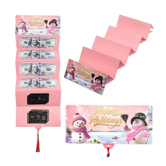 10-Slot Christmas Money Bag Christmas Surprise Party Money Box Card Clip Thanksgiving Birthday Gifts