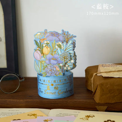 3D Pop UP Flower Greeting Cards Birthday Invitation Card Handmade Butterfly Thank You Postcard Wife Mom Girlfriend Teacher Gifts