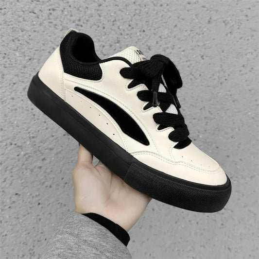 2025 Chunky Sneakers  Autumn Fashion Low Top Lace Up Running Shoes Comfortable Flat Casual Walking Shoes Tenis Masculino