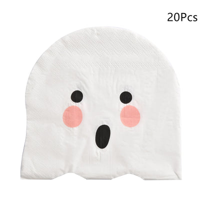 Bat Ghost Disposable Tableware Birthday Party Supplies Skeleton Plate Halloween Party Decoration Supplies