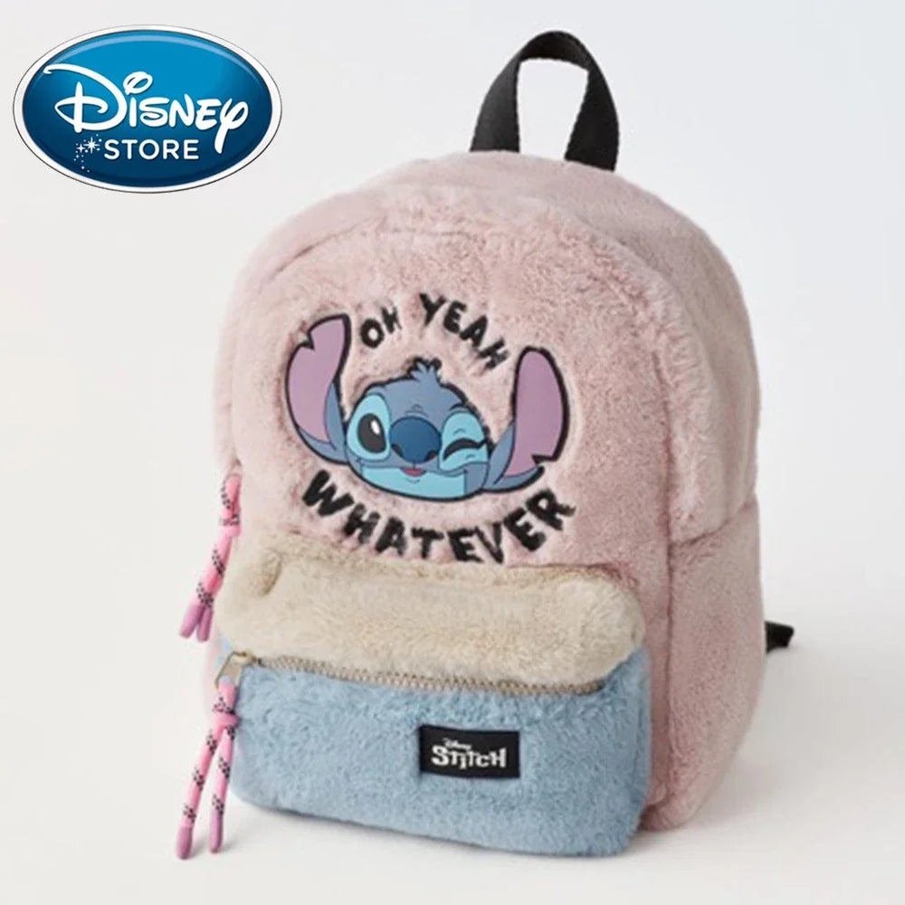 10style Disney Stitch Plush Bag Children's Backpack Anime Lilo & Stitch Shoulder Bag Handbag Bag Messenger Bag Birthday Gifts