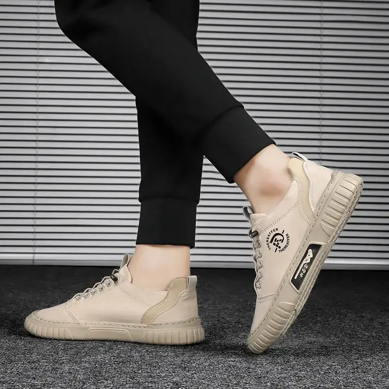 2025 Men Casual Shoes Breathable Black Sneakers Fashion Driving Walking Tennis Shoes for Male Skate Flats Zapatillas Hombre