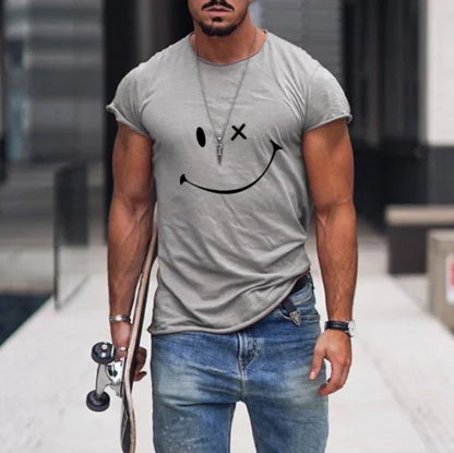 2024 Printed T-shirt 100% Cotton Summer Hip Hop Sports Bottom Short Sleeve Flying Boar Spoof Creative Clothing for Men and Women