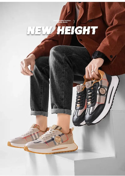 Summer New Anti-slip Wear-resistant Thick Bottom Increase Outdoor Comfort Couples Leisure Fashion Trend All Match Sneakers
