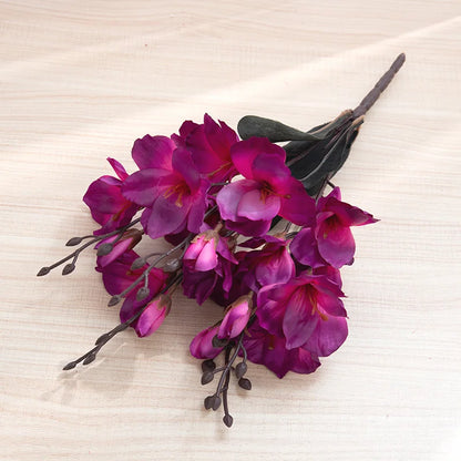 5 Forks 20 Heads High Quality Artificial Flowers Autumn Magnolia Home Decor Flower Decoration Fake Christmas Wedding Accessories