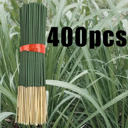 20/56/101/400 Natural Citronella Incense Sticks - Long-Lasting Lemongrass Fragrance, Bamboo Wood and Bamboo Chips with Citronella Oil, Suitable for Outdoor Camping, Hiking, Gardens, Courtyards - Essential for Holidays (Hallow