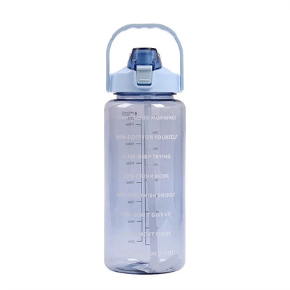 2 Liter Sports Water Bottle With Straw Men Women Fitness Water Bottles Outdoor Cold Water Bottlesc With Time Marker Drinkware1