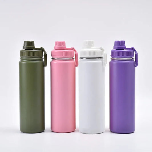 750ml Insulated Water Cup Sports Bottle Water Bottles Stainless Steel Pure Titanium Vacuum Portable Leakproof Outdoor Cup