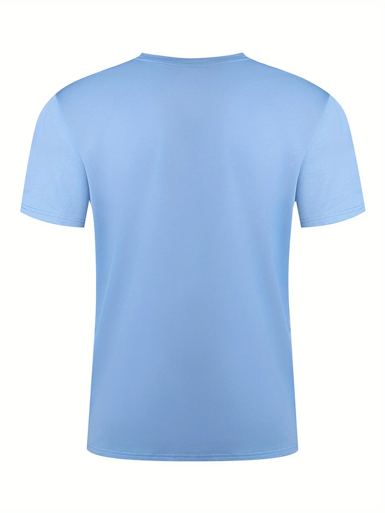 Summer men's 100% pure cotton casual loose fit plus size moon landing pattern printed round neck short sleeved T-shirt top