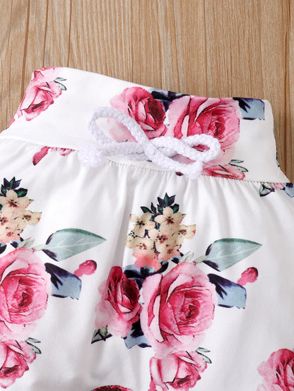 0-18 Months Newborn Baby Girl Floral Clothes Set Hooded Printed Top+Pant+Headband 3PCS Autumn&Winter Toddler Girl Fashion Outfit