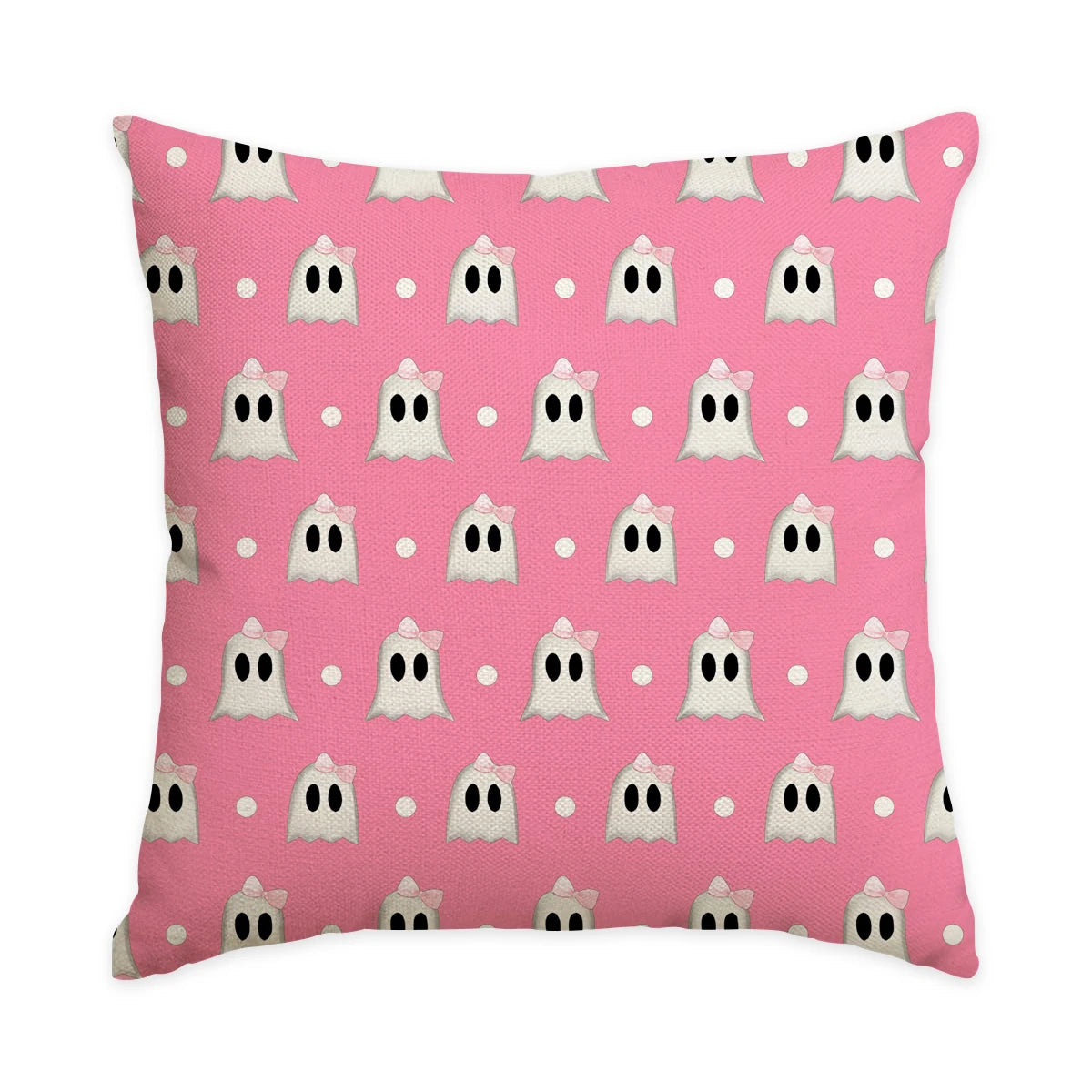 1/4pcs Halloween Pillow Cover, Halloween Night Cute Ghost Cushion Cover, Decorative Sofa, Living Room, Bedroom Cushion Cover
