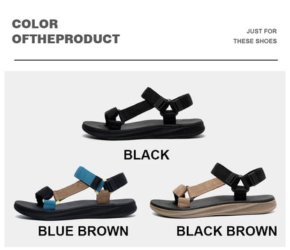 Summer Outdoor Wadable Sandals Man Arch Support Yoga Mat Insole Gladiator Open Beach Slippers Antiskid Durable Flat Men Shoe