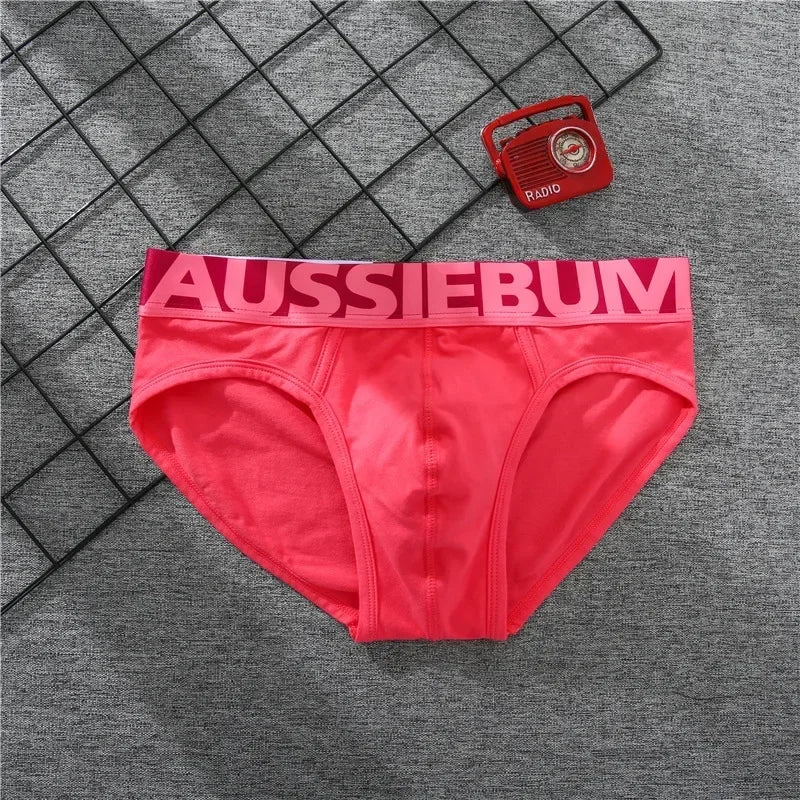 Wide brim candy color men's underwear four corner boxer underwear breathable elastic fiber