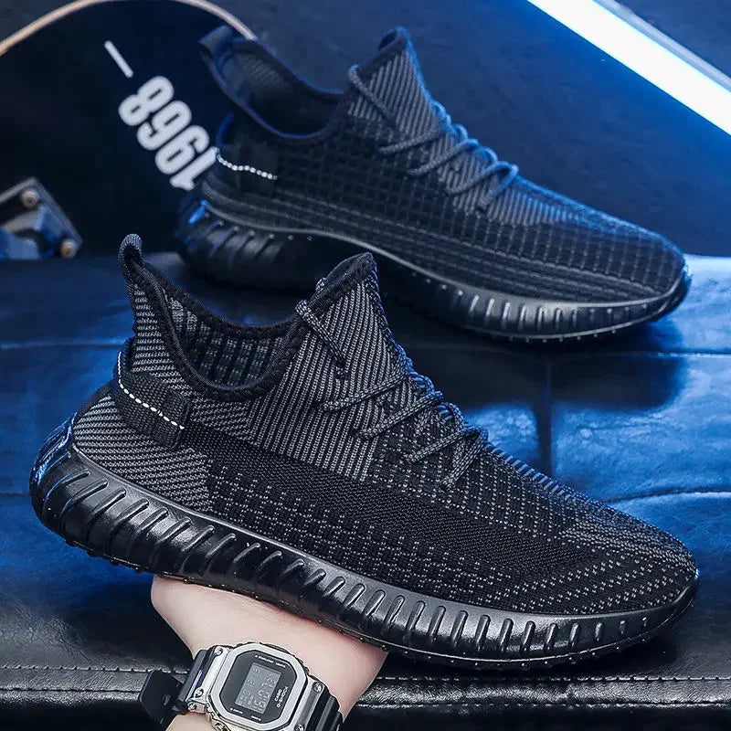 2025 Versatile Trend Casual Flying Shoes Student Sports Men's ShoesMesh Breathable Coconut Shoes New Men's Shoes Summer