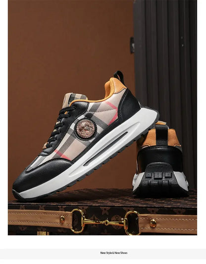 Summer New Anti-slip Wear-resistant Thick Bottom Increase Outdoor Comfort Couples Leisure Fashion Trend All Match Sneakers