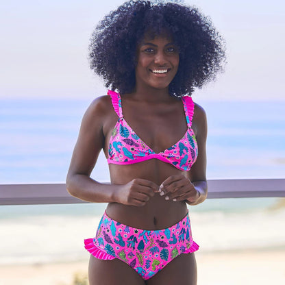 2024 New Sexy Brazilian Bikini Set Women Print Biquini Female Cut Bikinis Swimwear Push Up Swimsuit Bath Suit