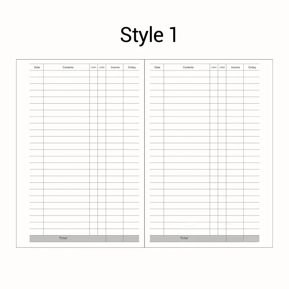 A5 A6 Loose Leaf Notebook Refill Spiral Binder Inner Page Diary Weekly Monthly Planner To Do List Line Dot Grid Inside Paper
