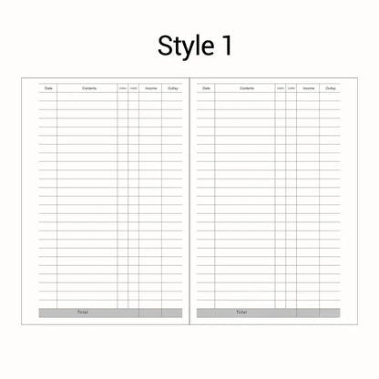 A5 A6 Loose Leaf Notebook Refill Spiral Binder Inner Page Diary Weekly Monthly Planner To Do List Line Dot Grid Inside Paper